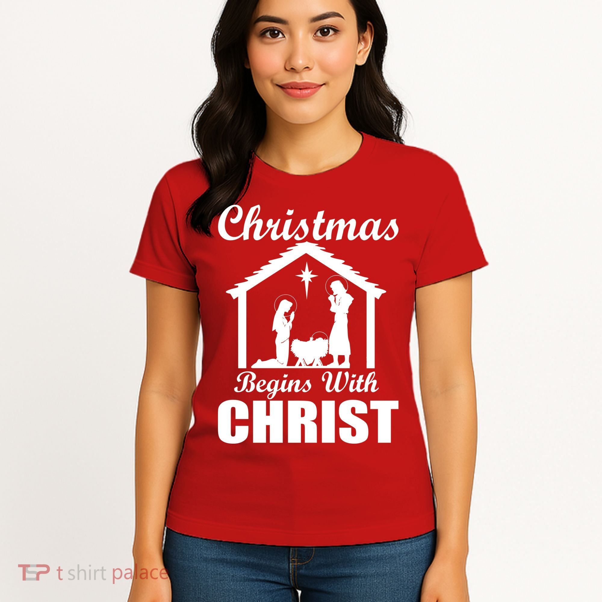 Christmas Begins With Christ Women's T-Shirt