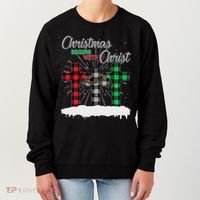 Christmas Begins With Christ Jesus Birthday Women's Sweatshirt thumb 0