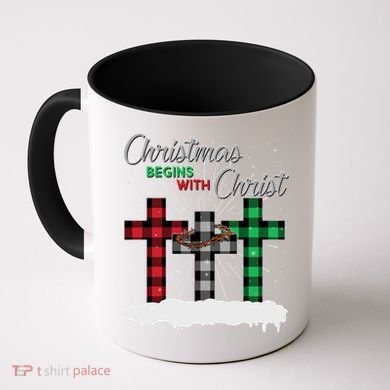 Christmas Begins With Christ Jesus Birthday Coffee Mug