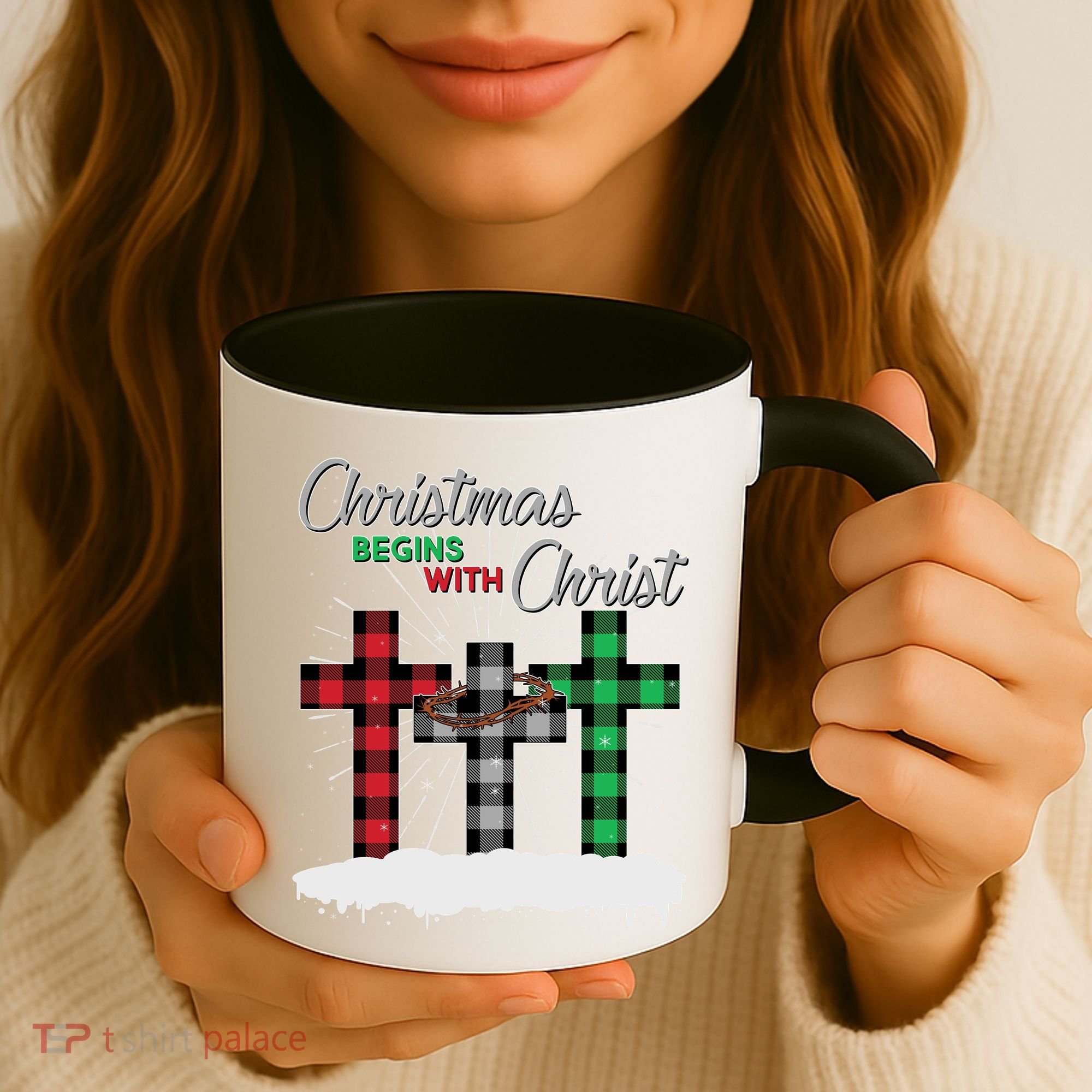 Christmas Begins With Christ Jesus Birthday Coffee Mug
