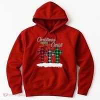 Christmas Begins With Christ Jesus Birthday Hoodie thumb 0