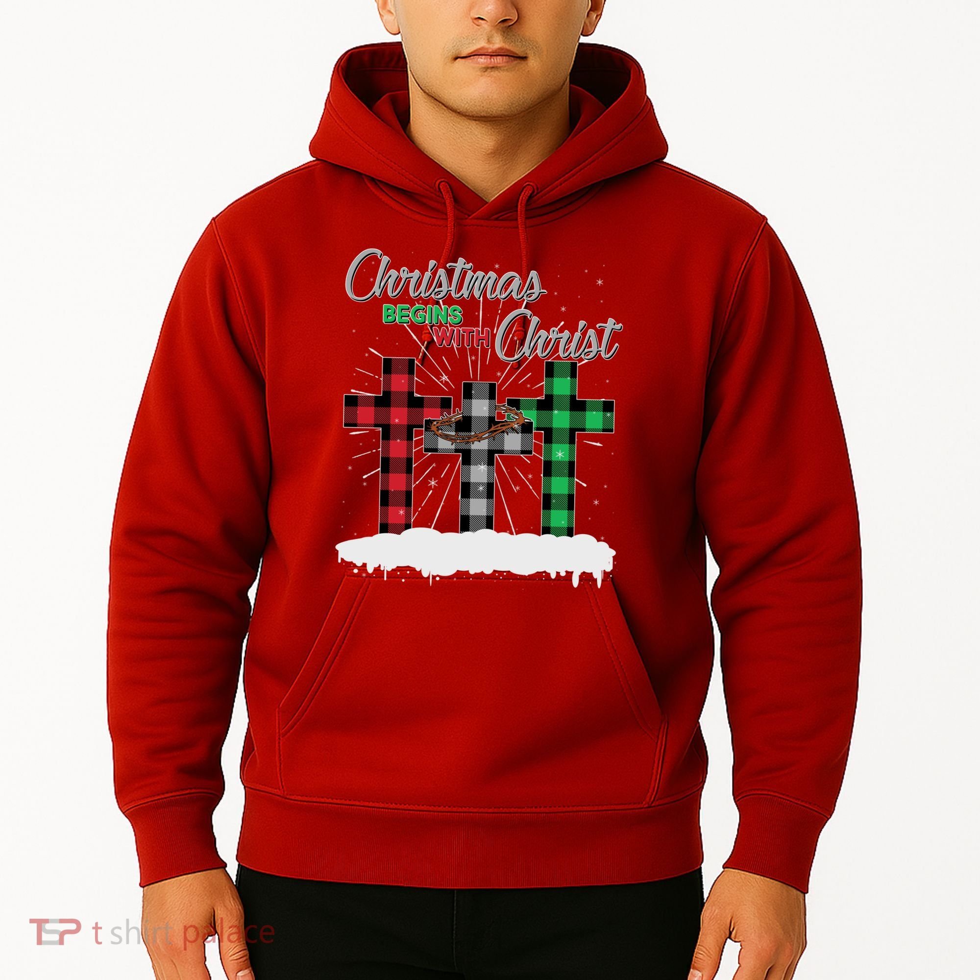 Christmas Begins With Christ Jesus Birthday Hoodie