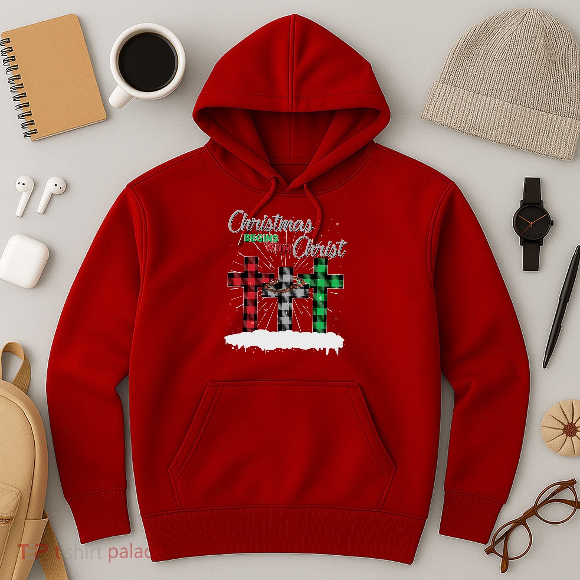 Christmas Begins With Christ Jesus Birthday Hoodie