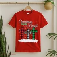 Christmas Begins With Christ Jesus Birthday T-Shirt thumb 2