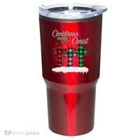 Christmas Begins With Christ Jesus Birthday Tumbler thumb 0
