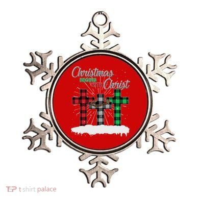 Christmas Begins With Christ Jesus Birthday Ornament