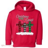 Christmas Begins With Christ Jesus Birthday Toddler Hoodie thumb 0