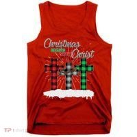 Christmas Begins With Christ Jesus Birthday Tank Top thumb 0