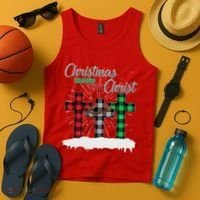 Christmas Begins With Christ Jesus Birthday Tank Top thumb 4