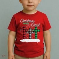 Christmas Begins With Christ Jesus Birthday Toddler T-Shirt thumb 2