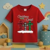 Christmas Begins With Christ Jesus Birthday Toddler T-Shirt thumb 3