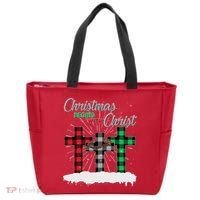 Christmas Begins With Christ Jesus Birthday Tote Bag thumb 0