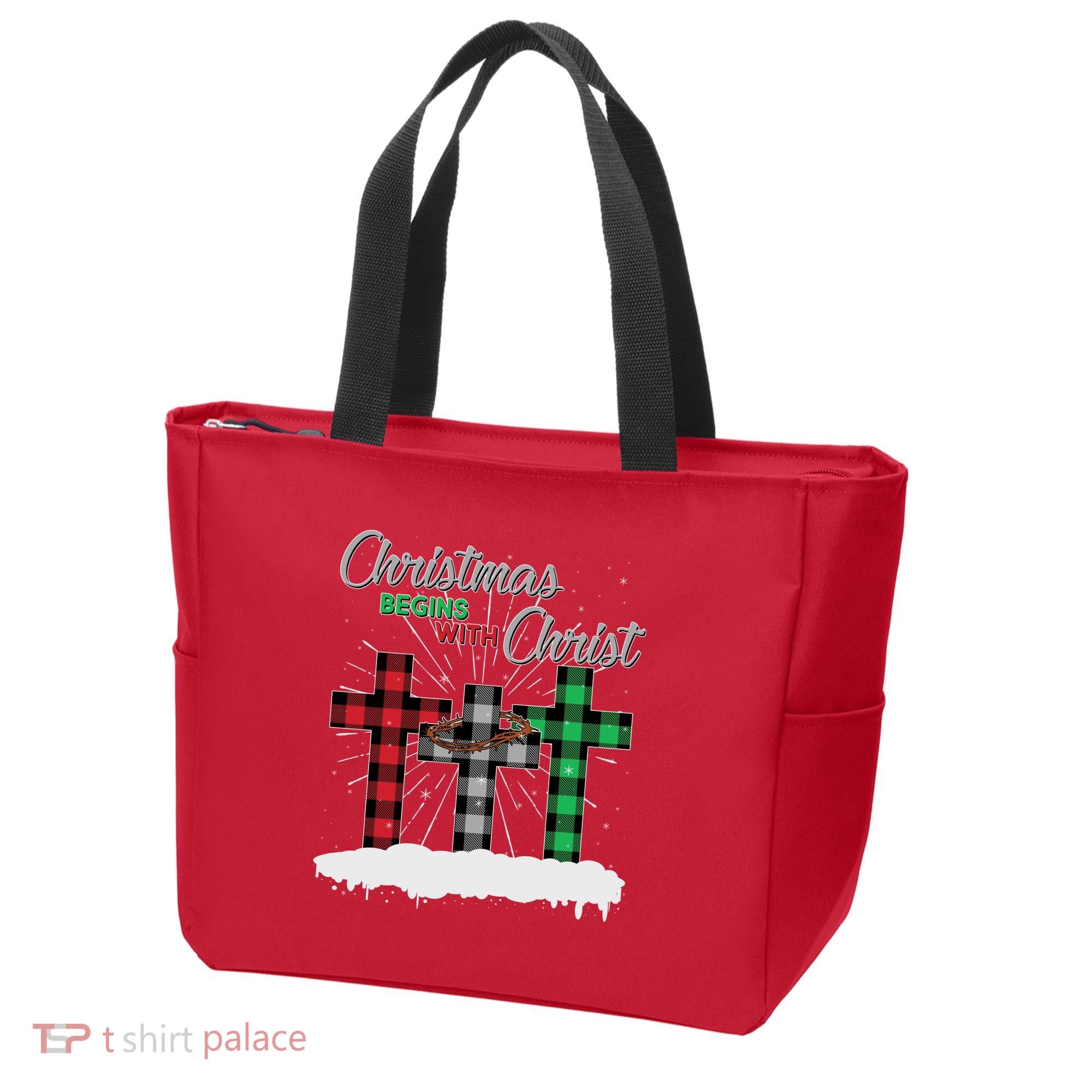Christmas Begins With Christ Jesus Birthday Tote Bag