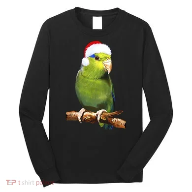Christmas Bird Parrot Long Sleeve Shirt
