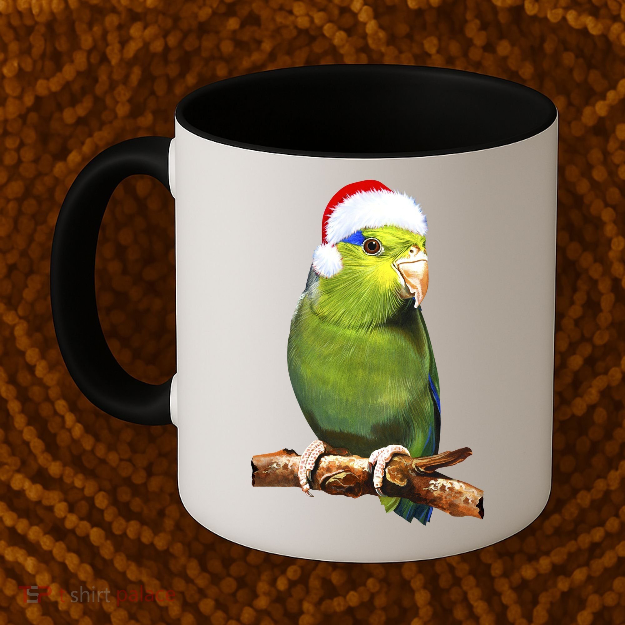 Christmas Bird Parrot Coffee Mug
