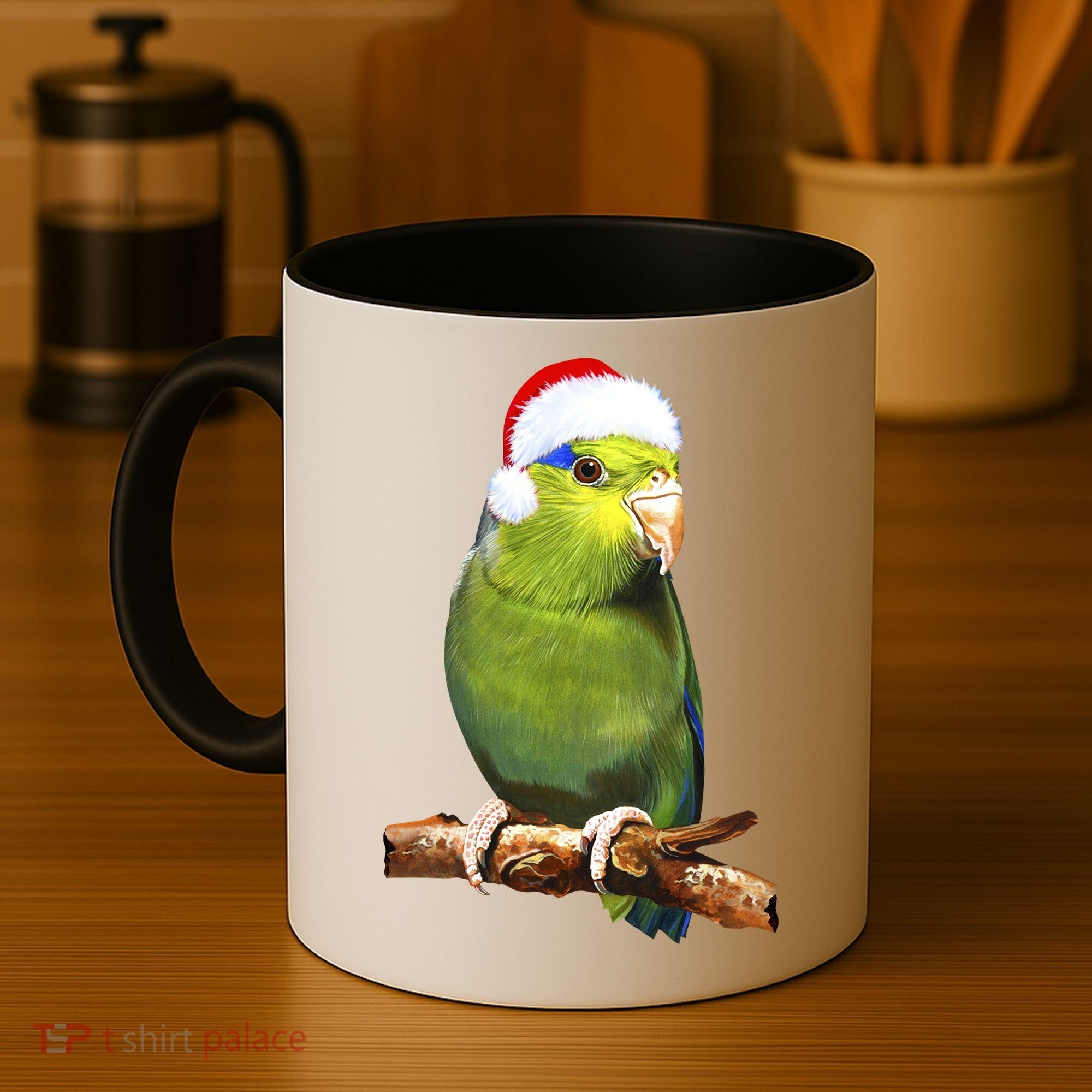 Christmas Bird Parrot Coffee Mug