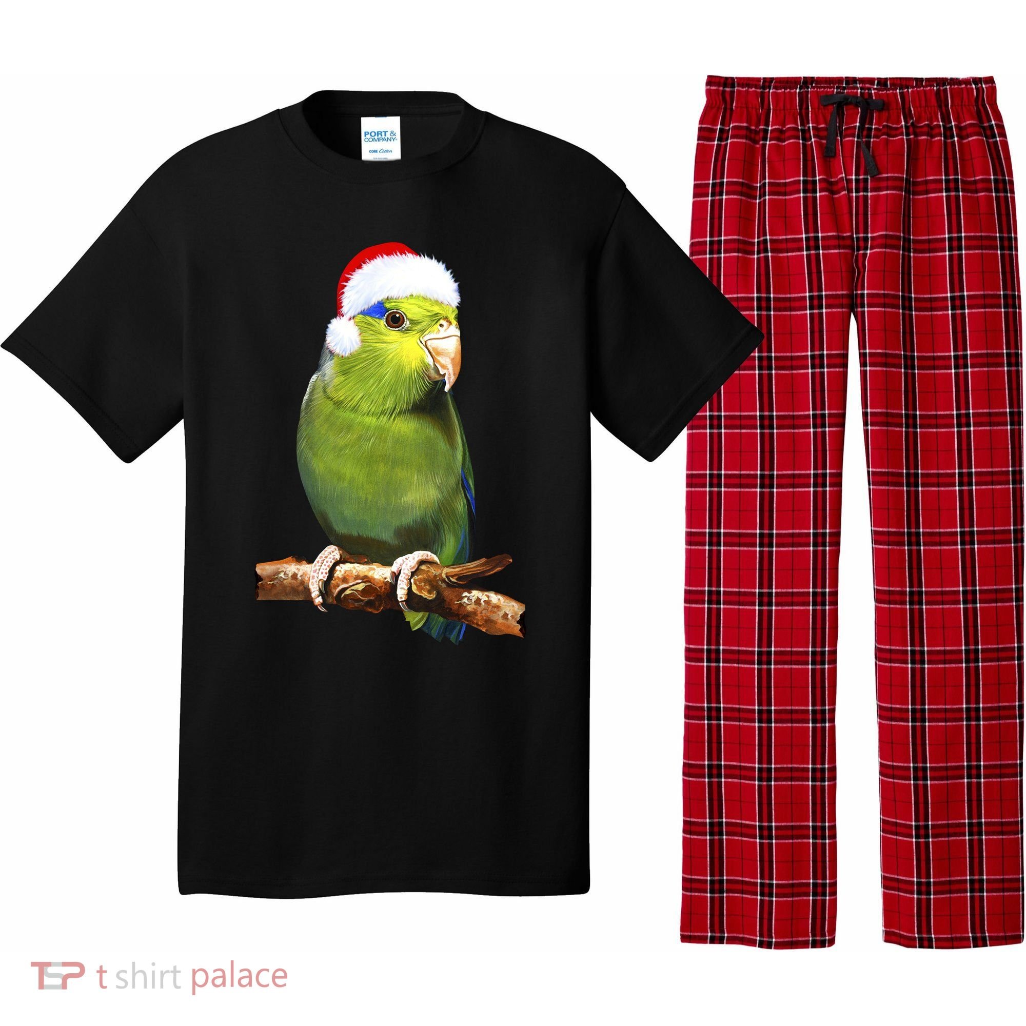 Christmas Bird Parrot Pajama Set