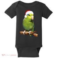Christmas Bird Parrot Baby Bodysuit thumb 0