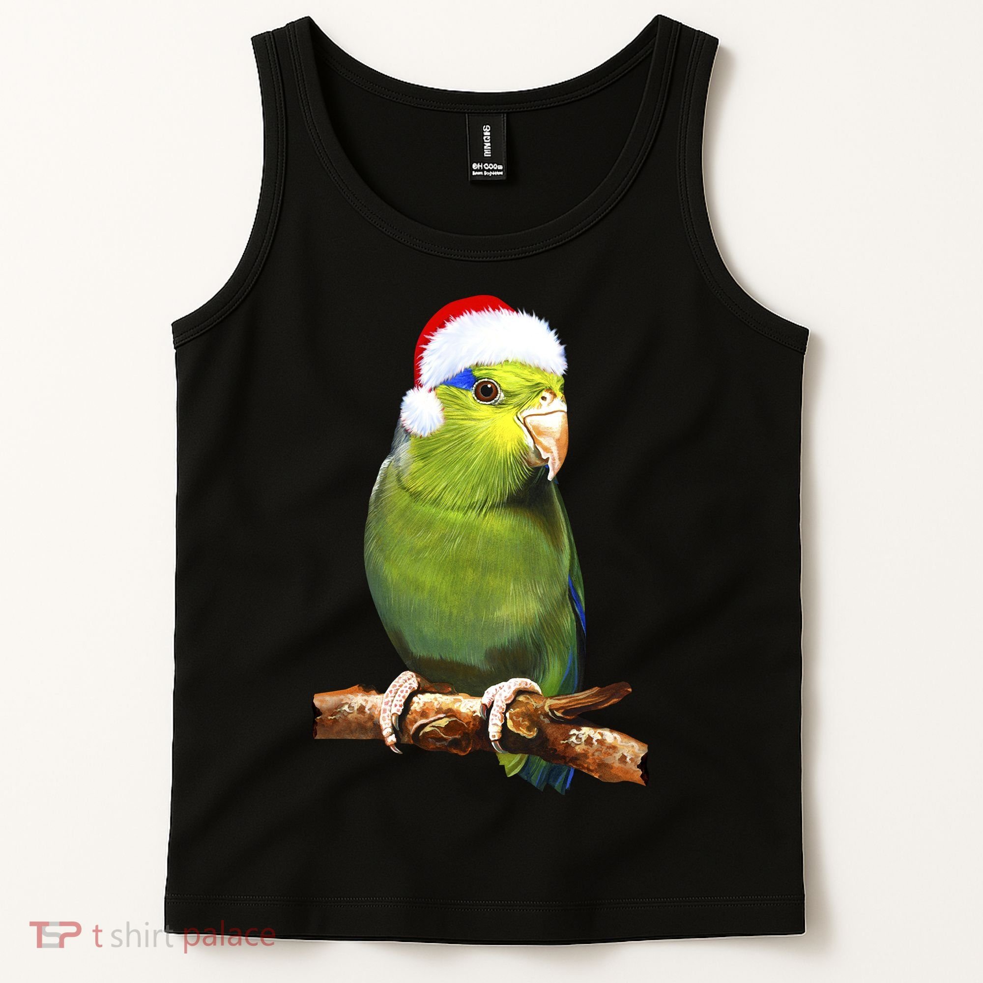 Christmas Bird Parrot Tank Top