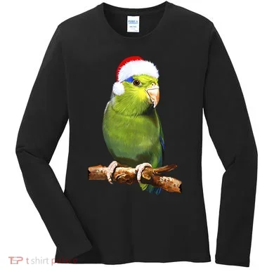 Christmas Bird Parrot Women's Long Sleeve Shirt