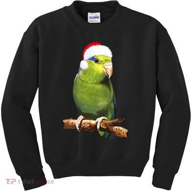 Christmas Bird Parrot Kids Sweatshirt
