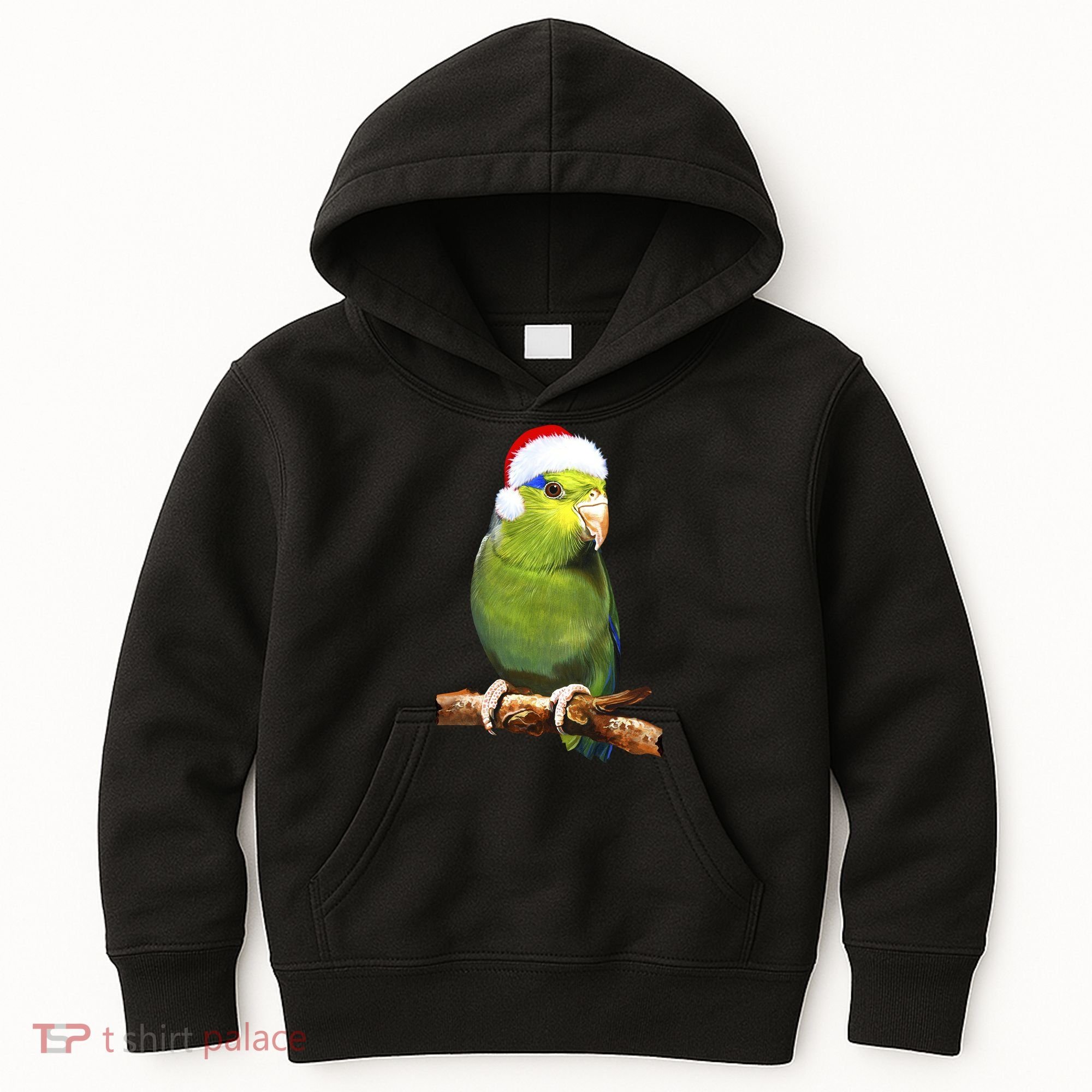 Christmas Bird Parrot Kids Hoodie