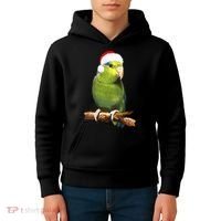 Christmas Bird Parrot Kids Hoodie thumb 4