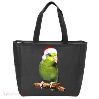 Christmas Bird Parrot Tote Bag