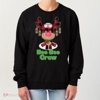 Christmas Boo Boo Crew Reindeer Nurse  Women's Sweatshirt thumb 0