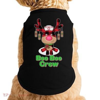 Christmas Boo Boo Crew Reindeer Nurse  Doggie Tank