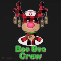 Christmas Boo Boo Crew Reindeer Nurse  Bucket Hat thumb 4