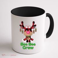 Christmas Boo Boo Crew Reindeer Nurse  Coffee Mug thumb 1