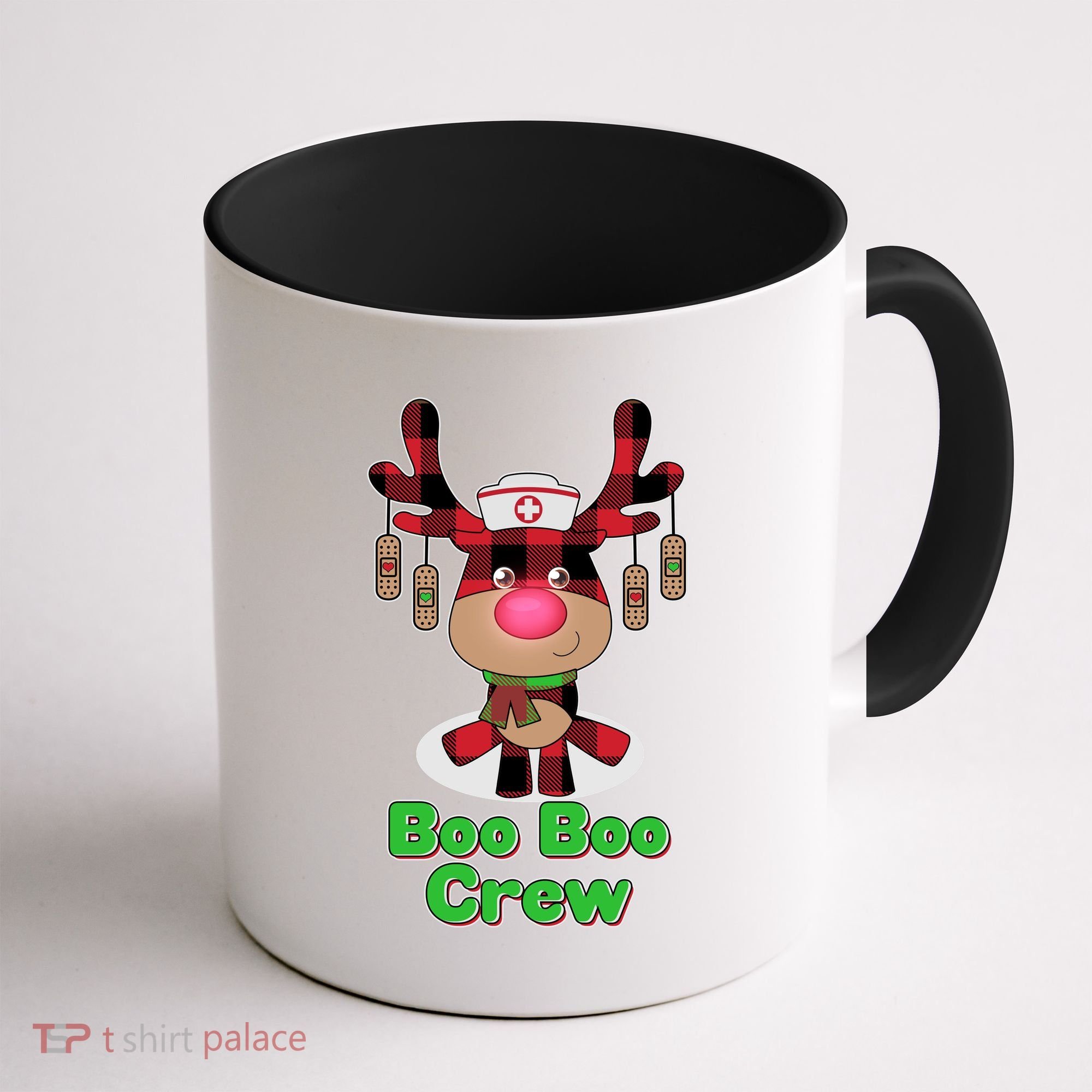Christmas Boo Boo Crew Reindeer Nurse  Coffee Mug
