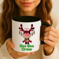 Christmas Boo Boo Crew Reindeer Nurse  Coffee Mug thumb 3