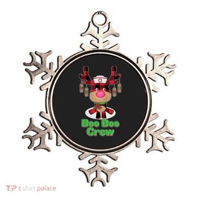 Christmas Boo Boo Crew Reindeer Nurse  Ornament