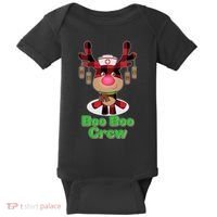 Christmas Boo Boo Crew Reindeer Nurse  Baby Bodysuit thumb 0