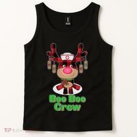 Christmas Boo Boo Crew Reindeer Nurse  Tank Top thumb 2