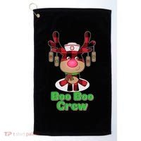 Christmas Boo Boo Crew Reindeer Nurse  Golf Towel thumb 0