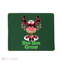 Christmas Boo Boo Crew Reindeer Nurse  Mousepad thumb 0