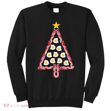Christmas Breakfast Tree Bacon And Eggs Sweatshirt