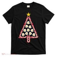 Christmas Breakfast Tree Bacon And Eggs T-Shirt thumb 0