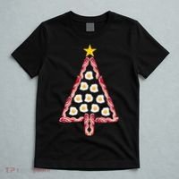 Christmas Breakfast Tree Bacon And Eggs T-Shirt thumb 5