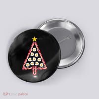 Christmas Breakfast Tree Bacon And Eggs Button thumb 0