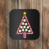 Christmas Breakfast Tree Bacon And Eggs Coaster thumb 0