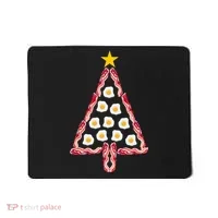 Christmas Breakfast Tree Bacon And Eggs Mousepad thumb 0