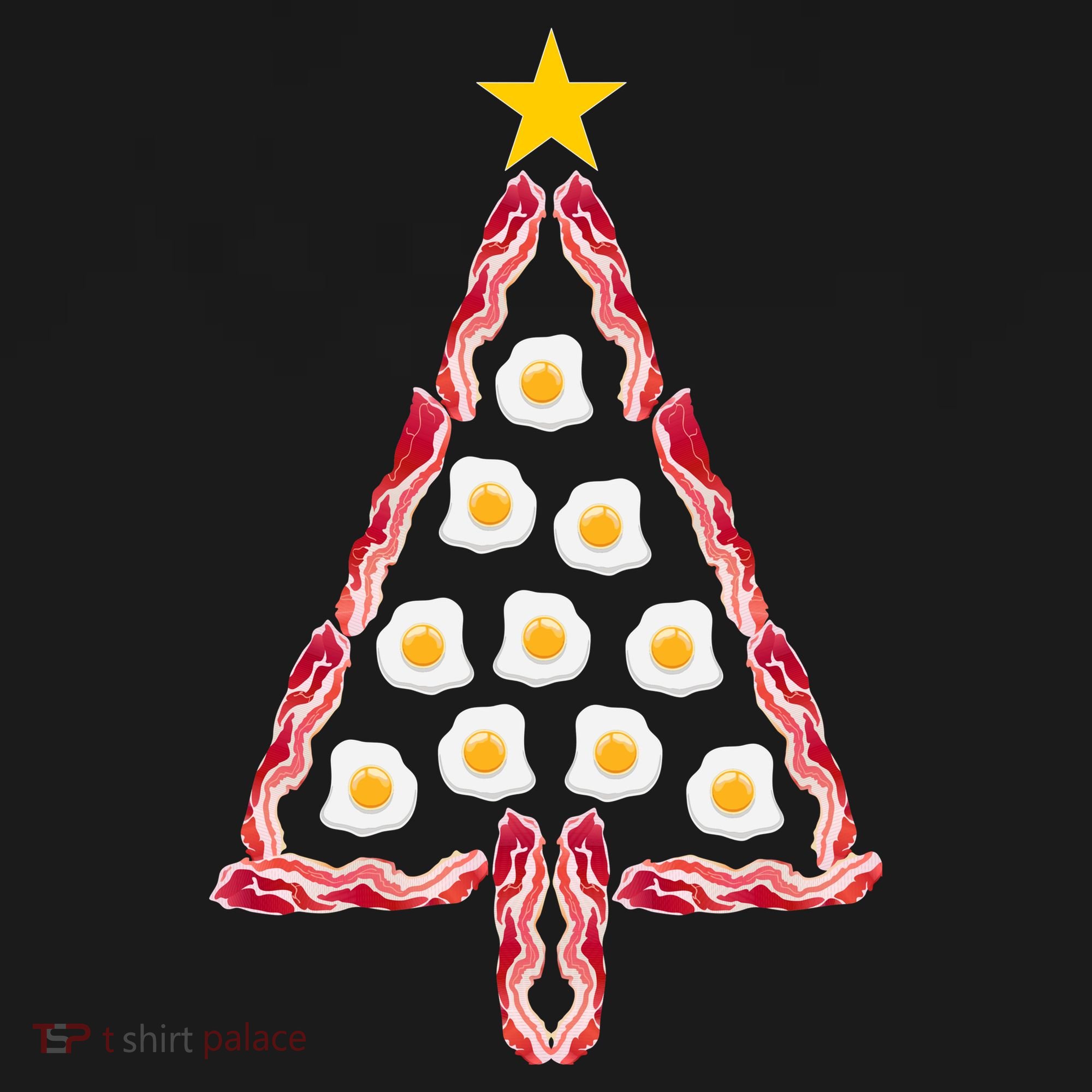 Christmas Breakfast Tree Bacon And Eggs Ornament