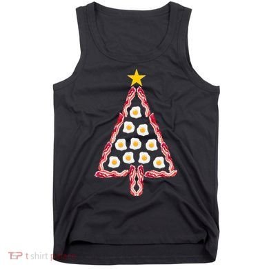 Christmas Breakfast Tree Bacon And Eggs Tank Top