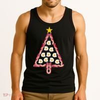 Christmas Breakfast Tree Bacon And Eggs Tank Top thumb 3