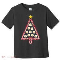 Christmas Breakfast Tree Bacon And Eggs Toddler T-Shirt thumb 0
