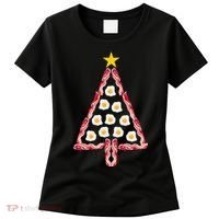 Christmas Breakfast Tree Bacon And Eggs Women's T-Shirt thumb 0